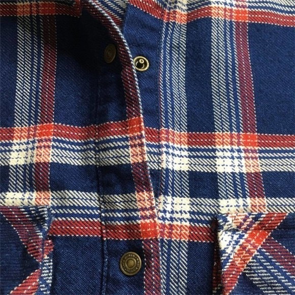 Zara Snap Front Flannel Shirt Plaid Pocketed High Low 100% Cotton Shacket XS - Picture 3 of 8